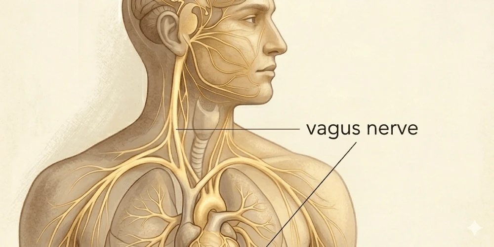 Situering van de nervus vagus