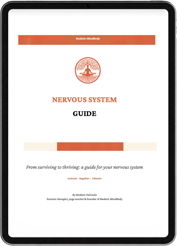 The Nervous System Guide on a tablet