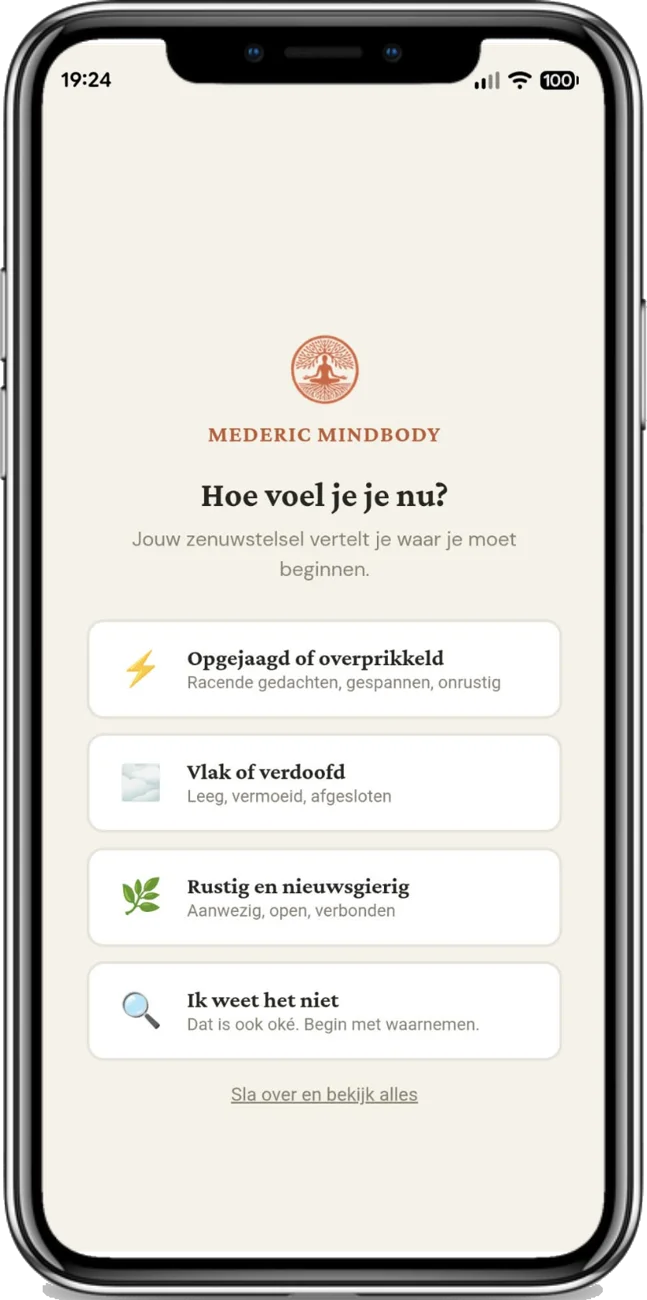 De Zenuwstelsel Toolkit op een smartphone